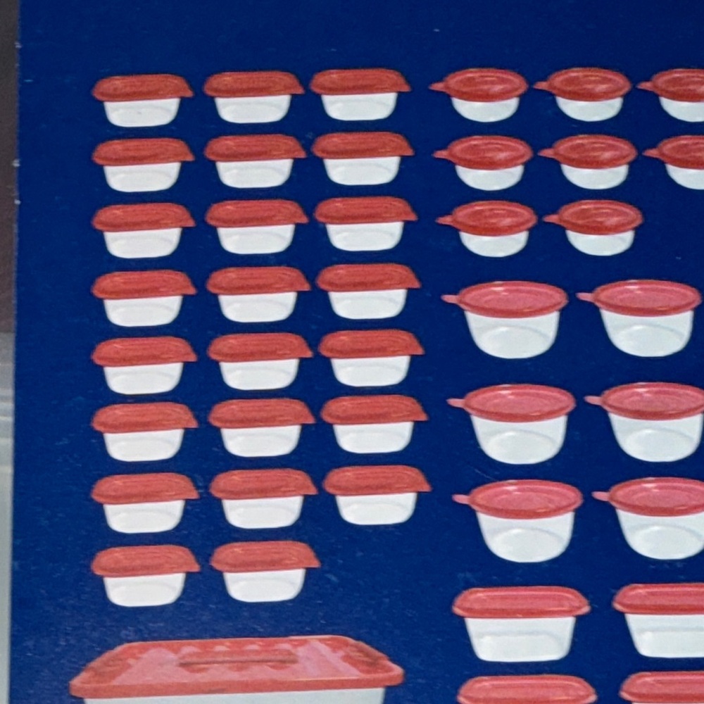True Living Red Food Container Set - Picture 3 of 16